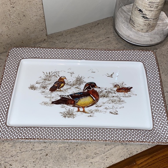 Williams Sonoma Other - William Sonoma Ceramic Plymouth Gate Duck Rectangular Serving Platter